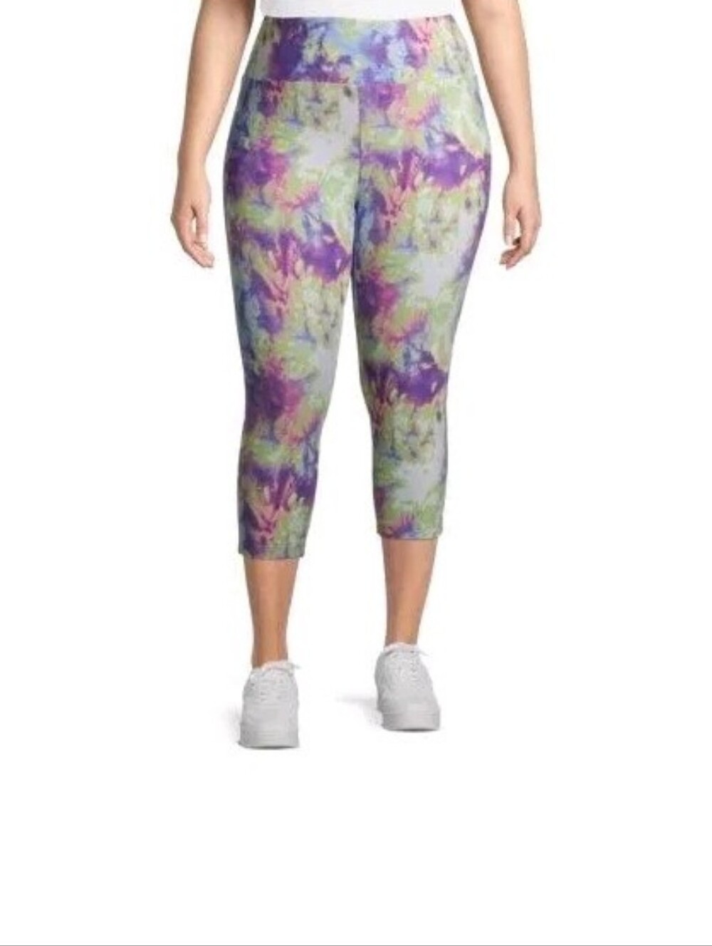 P97 Terra & Sky Women's Plus Size Soft Printed Capri Leggings 5xl